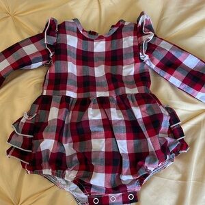 Caden Lane Plaid Bubble Romper